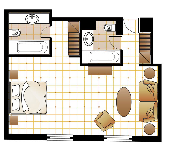 Art Chic Suite floorplan Art Chic Suite floorplan