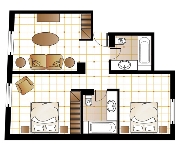 Art Chic Suite Octopussy floorplan Art Chic Suite Octopussy floorplan