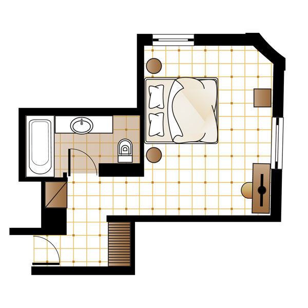 Graffiti Guestroom floorplan Graffiti Guestroom floorplan