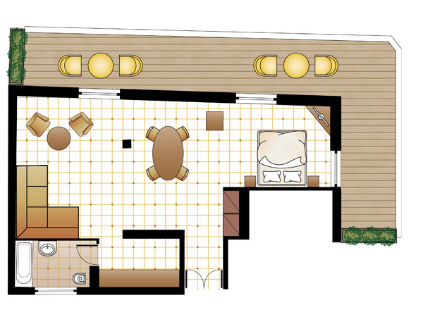 L Loft Suite floorplan L Loft Suite floorplan