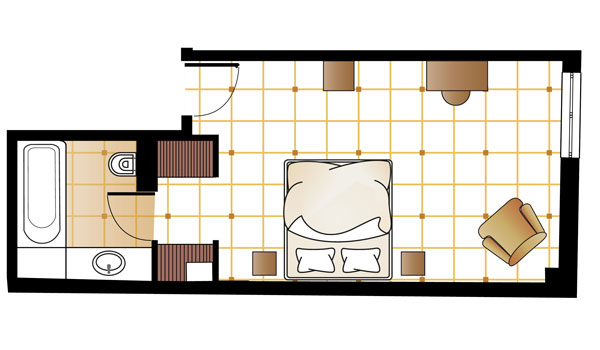 Pallas Guestroom floorplan Pallas Guestroom floorplan